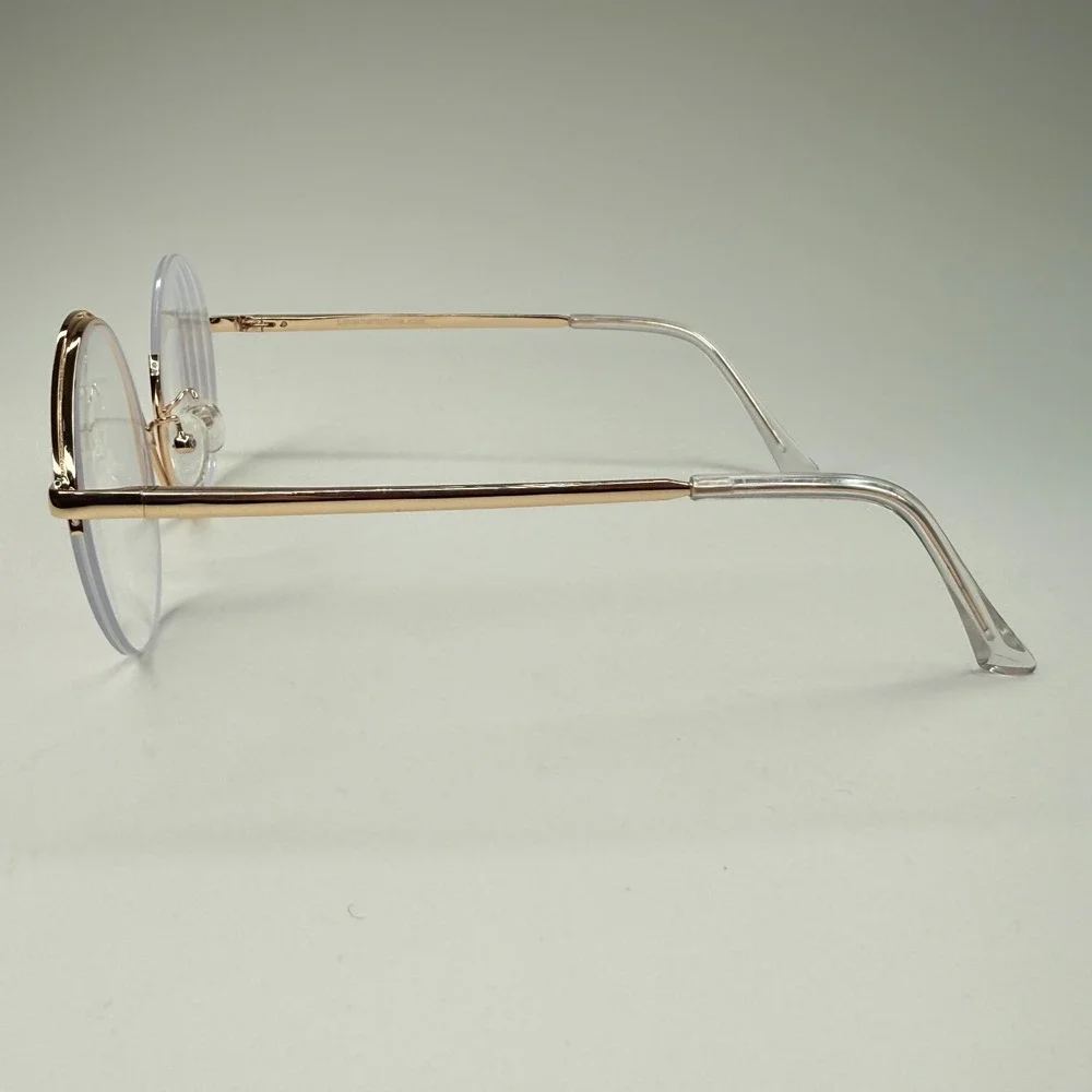 LensMart 95929 C1 Eyeglasses Frame Only‎ 52-20-143 Round White Womens